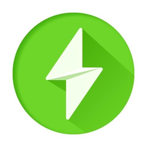 oppo充电显示绿色闪电图标