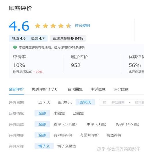 饿了么商家评分规则