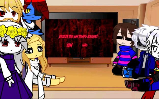 sans au react to bad guys