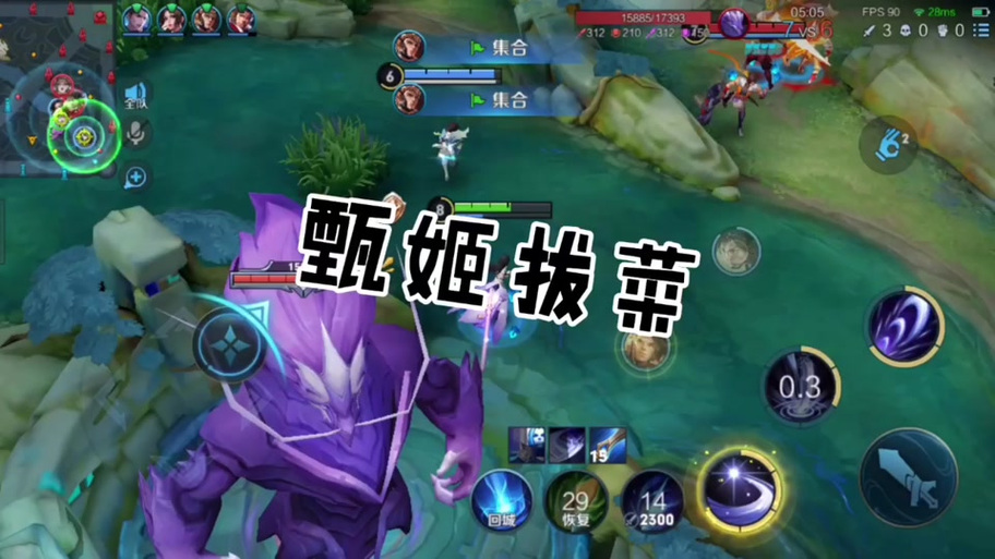 甄姬拔菜表情包