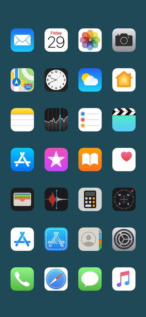 iphone桌面图标