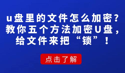 怎样把u盘密码去掉
