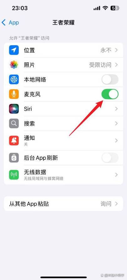 iphone打开麦克风权限在哪里设置