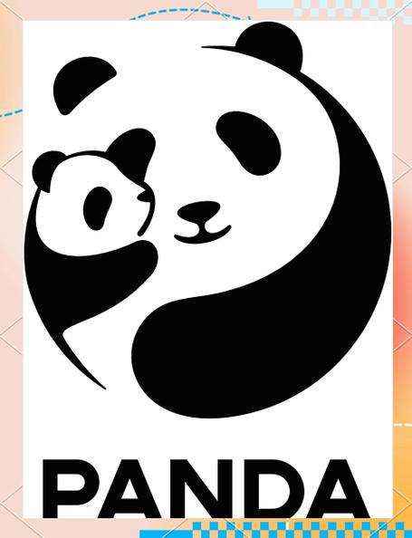一个熊猫LOGO的牌子