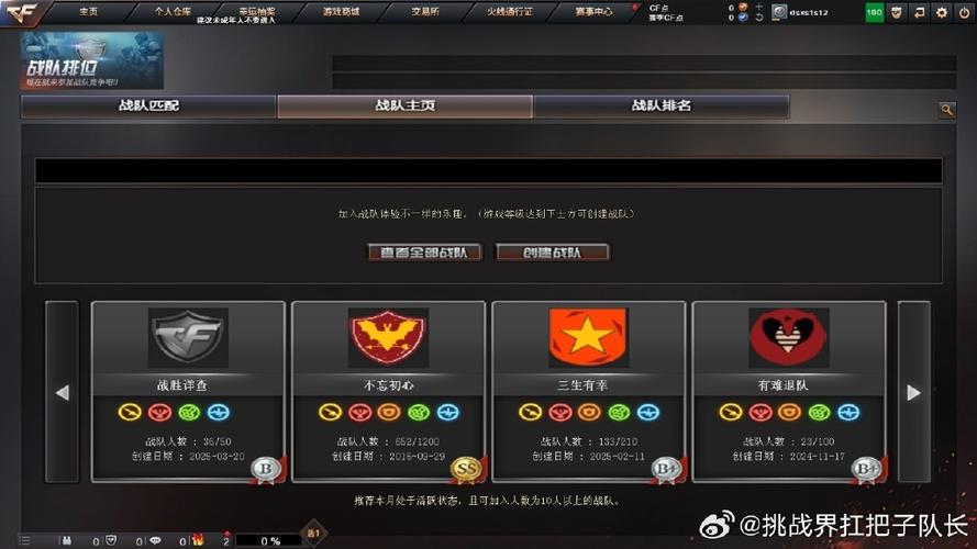 cf战队队长封号怎么移交战队