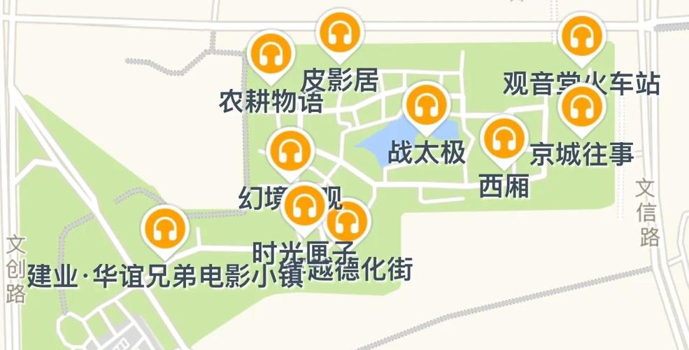 电影小镇的地图