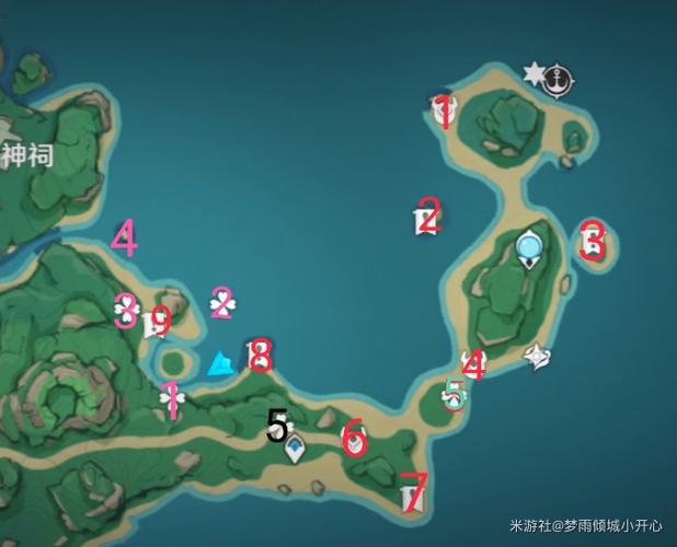 鹤观岛怎么开地图图标