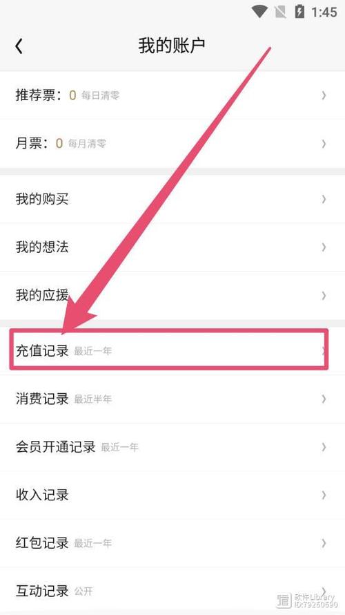 查询充值记录