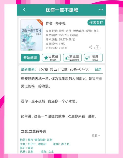 送你一座不孤城出书版番外
