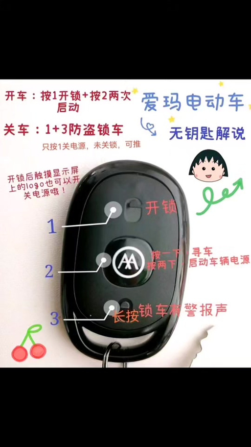 电动三轮车摇控器使用说明