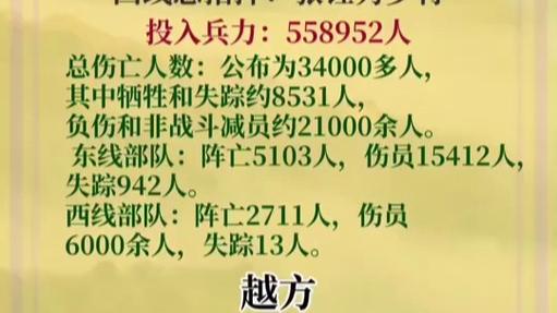 越南战争双方伤亡