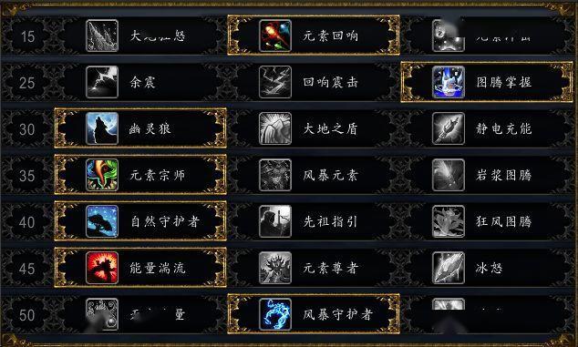 萨满火元素多少级能学
