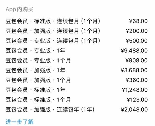 APP内购买项目