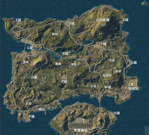 和平精英海岛地图图片缩略图