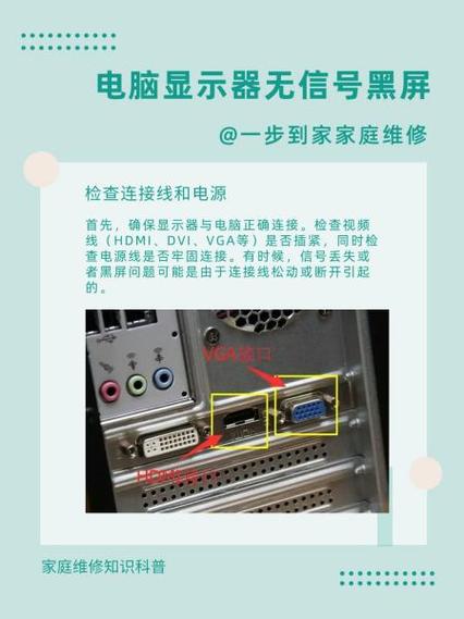 显示器灯亮但是黑屏电脑正常