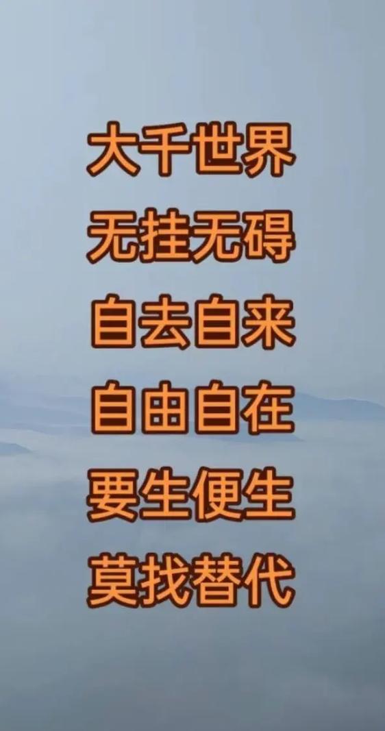 大千世界我牵无挂