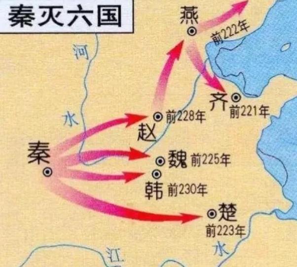 秦国灭6国的顺序