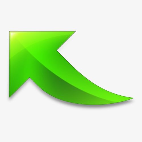 表格数据里的绿色箭头显示出来