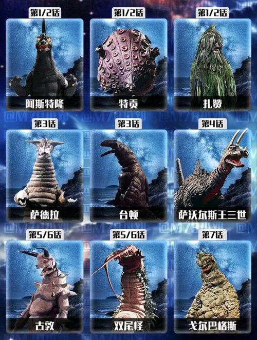 杰克奥特曼 怪兽