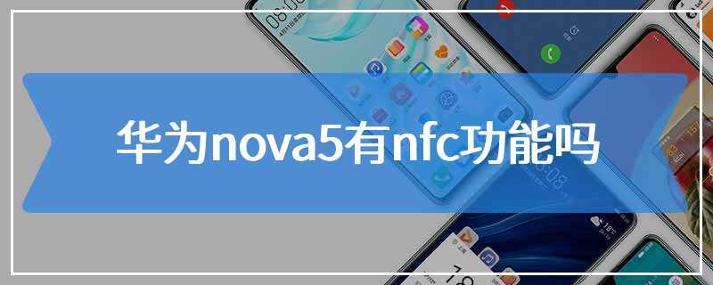华为nova5支持nfc功能吗?图标