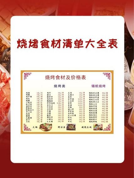 烧烤食材大全100种