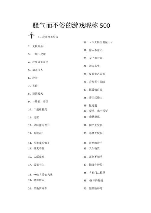 游戏名字比较骚的图标