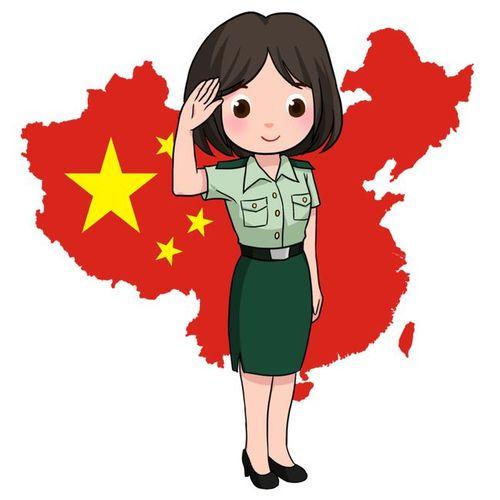 女兵呆萌头像