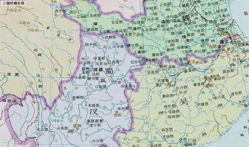 三国益州高清地图