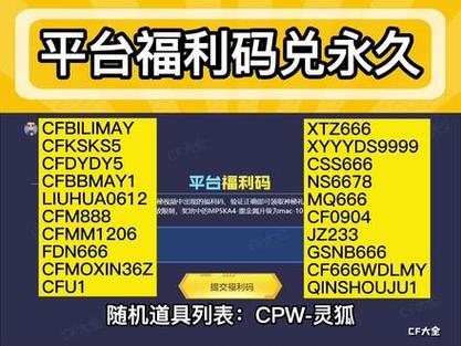 cf手游专属口令码兑换缩略图