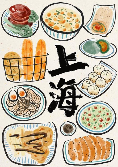 上海的特色美食简笔画