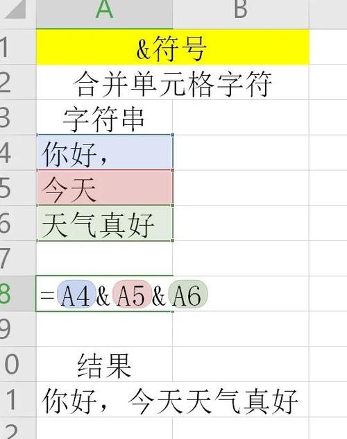 excel合并函数