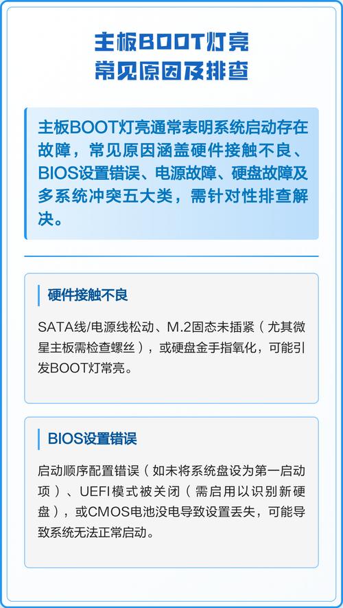 电脑主板boot灯一直亮缩略图