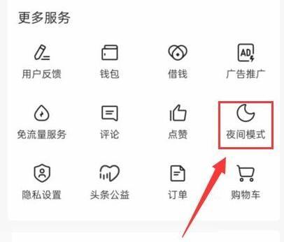 今日头条极速版夜间模式