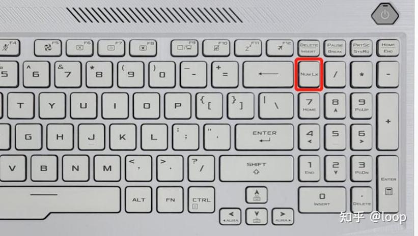 华硕右边数字键不能用