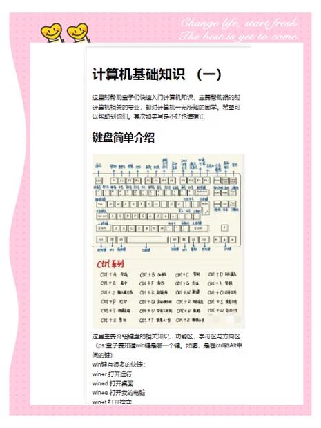 电脑基础知识教程自学