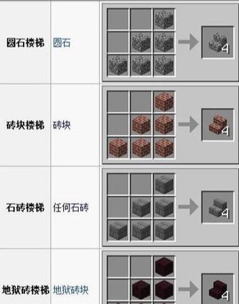 我的世界光滑的石台阶怎么做