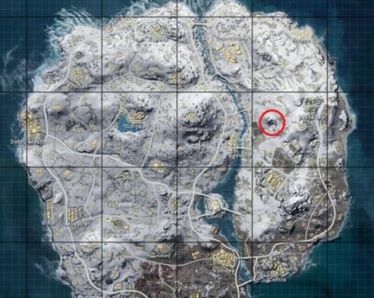 和平精英雪地地图山洞在哪个位置
