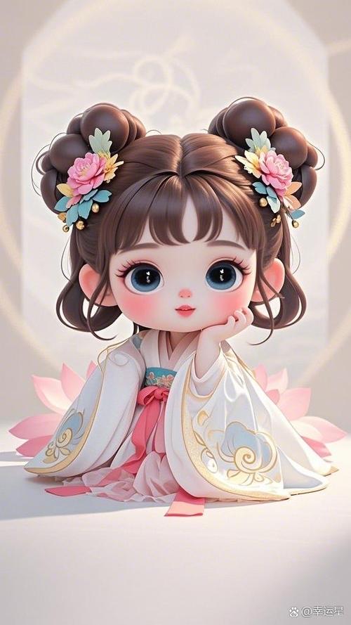 q版动漫古风萌少女
