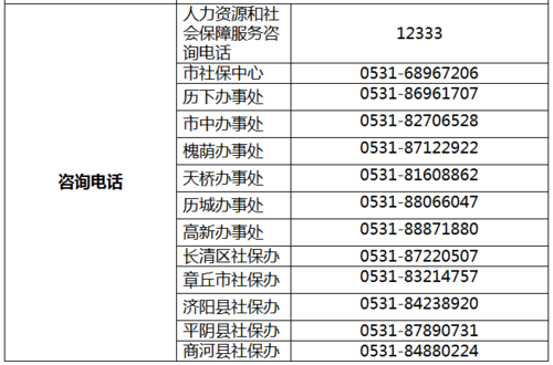 社保养老咨询电话