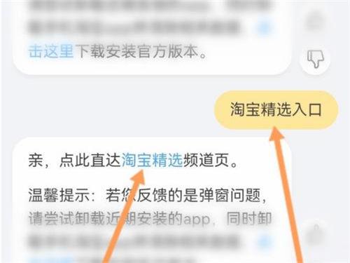 淘宝精选的入口