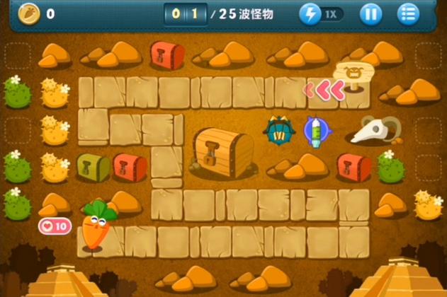 保卫萝卜挑战第10关攻略