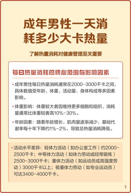 成人每天需要多少能量?
