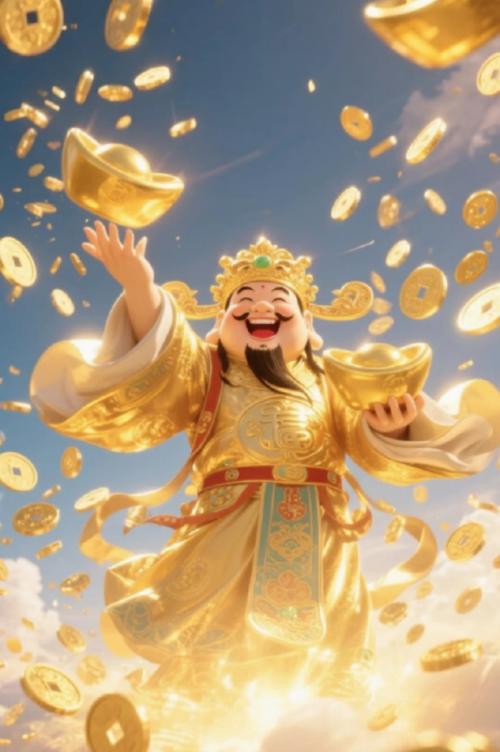 财神爷送财图片