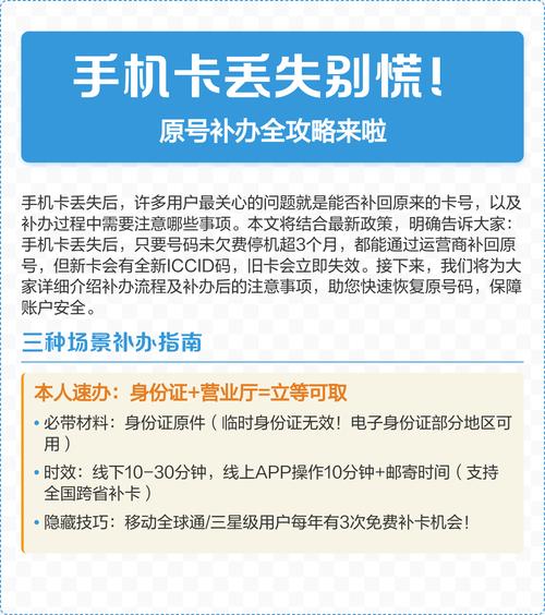 手机卡丢了还能补办原来卡号吗图标