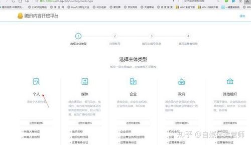 企鹅号手机注册流程