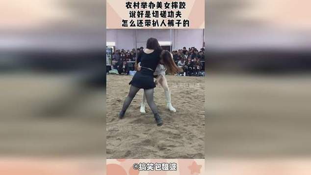 两个女生摔跤打架游戏截图
