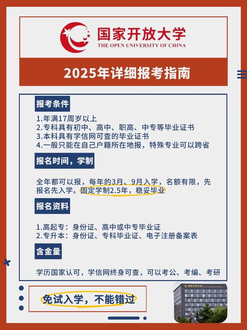 国家开放大学报名条件