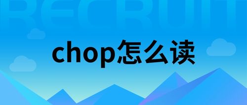 chop-chop在英语中的使用