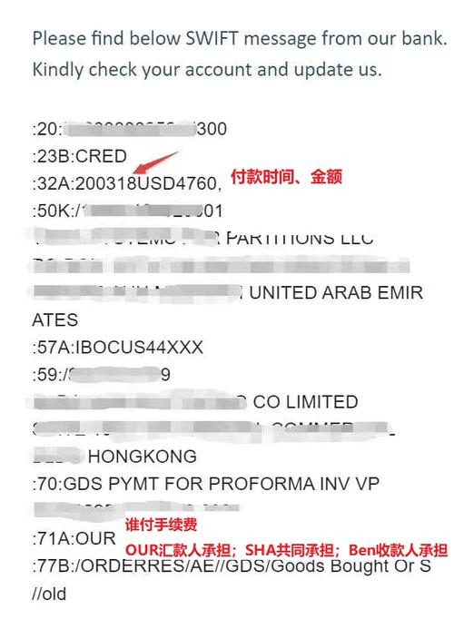 德国MT103大额转账