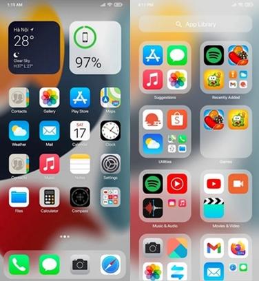 oppo仿苹果ios主题